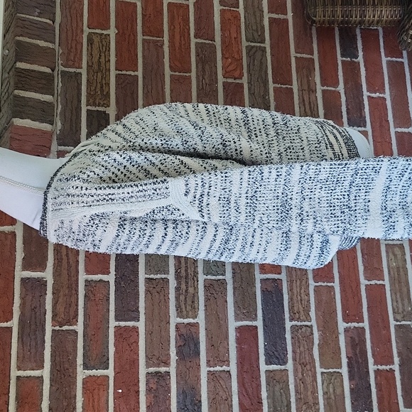 J. Crew Space-dyed Textured Cardigan Sweater Ivory/Black Size Large - Picture 5 of 10